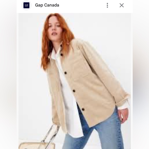 Gap Oversized Corduroy Button Up - Picture 3 of 4